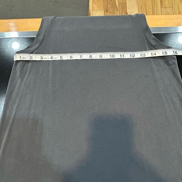 Madewell sand wash  gray sleeveless mock neck casual modal shift‎ dress size XS - Picture 5 of 10